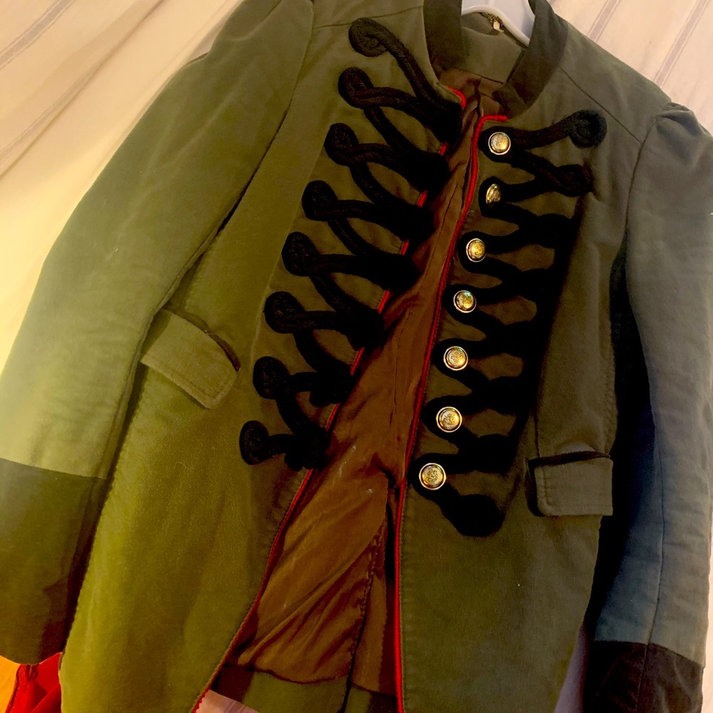 Free People Seamed and Structured Military Jacket